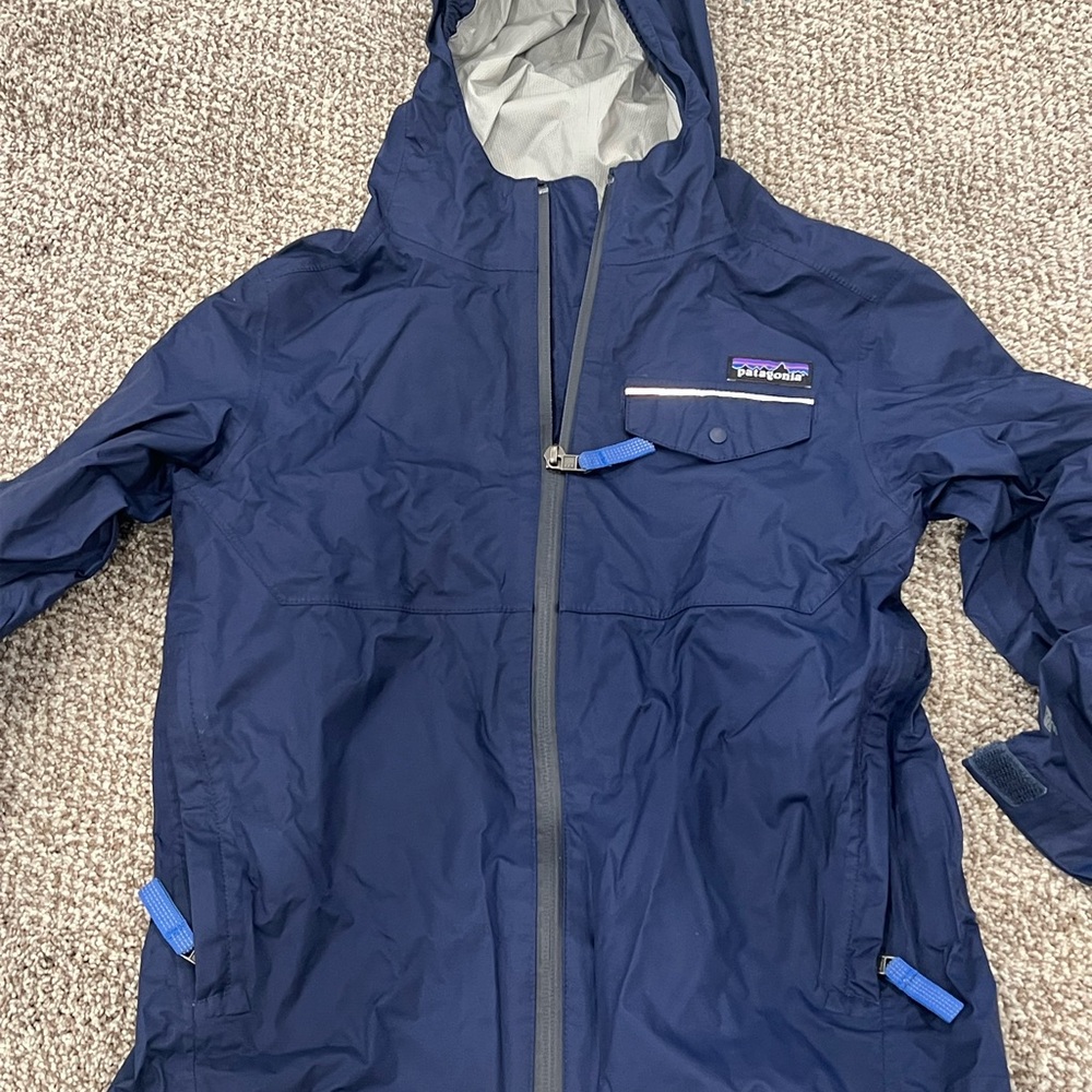 Patagonia Kids' Blue Raincoat